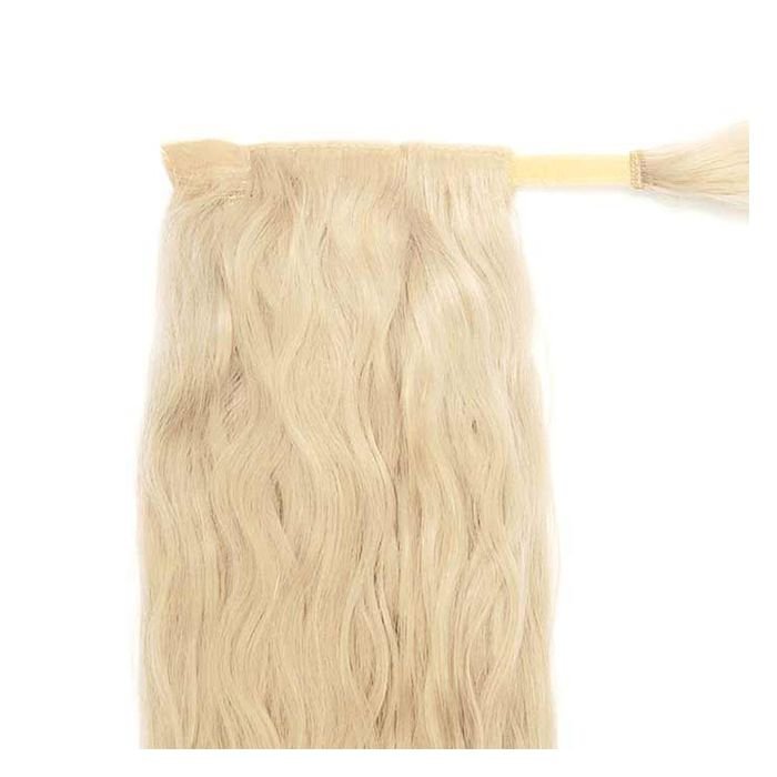 20" Invisi®Ponytail Beach Wave - Pure Platinum - Image 4