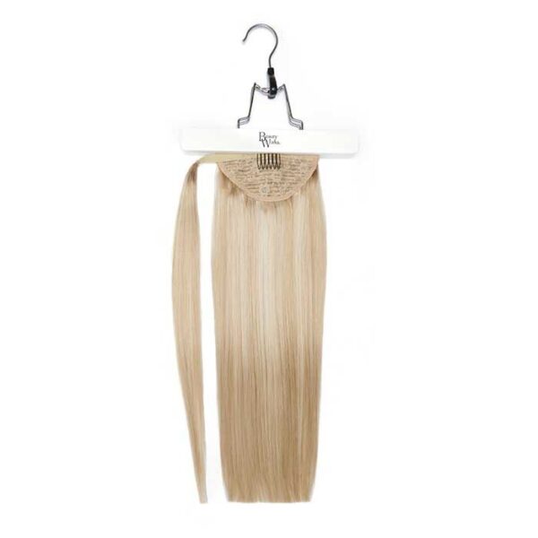 18" Super Sleek Invisi®Ponytail - Pure Platinum