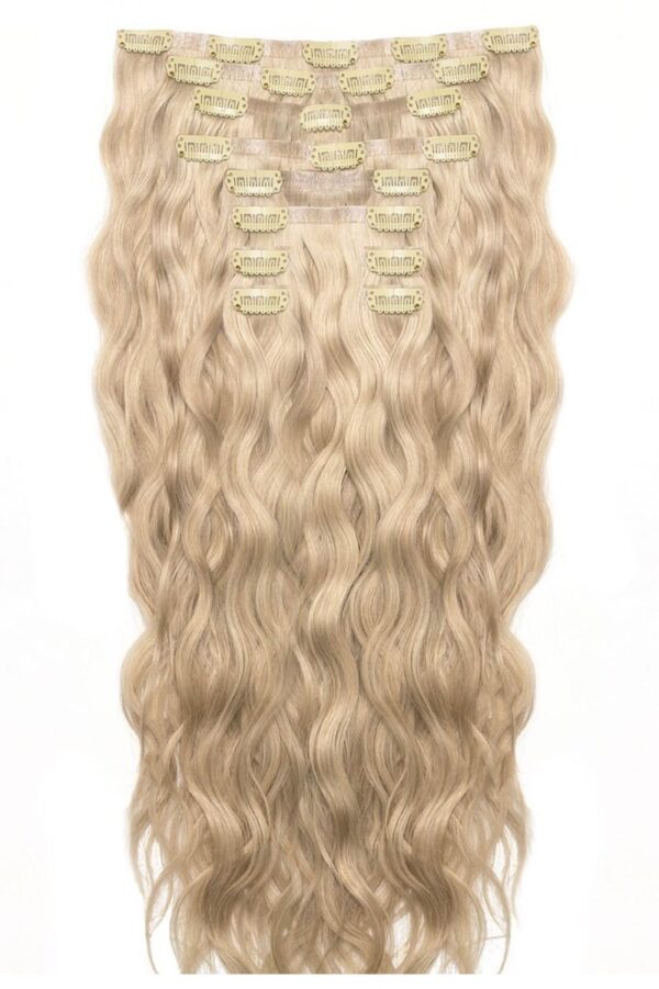 22" BEACH WAVE DOUBLE HAIR SET - California Blonde