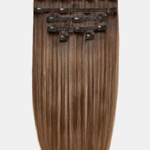 22" Double Hair Set Clip-In Extensions Butterscotch