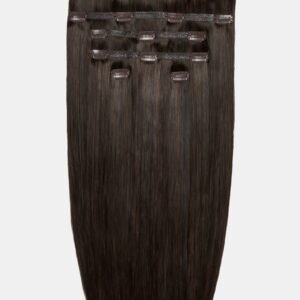 22" Double Hair Set Clip-In Extensions Hot fudge