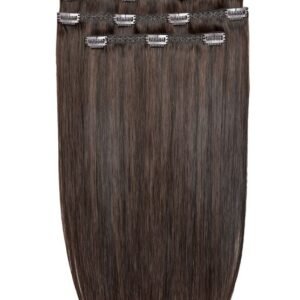 18" Deluxe Remy Instant Clip-In Extensions Dark chocolate