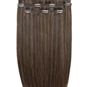 18" Deluxe Remy Instant Clip-In Extensions Espresso brown