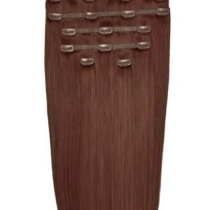 20" Double Hair Set Clip-In Extensions Crimson