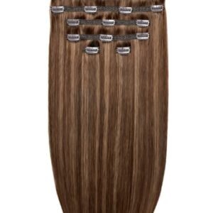 18" Double Hair Set Clip-In Extensions Honey comb
