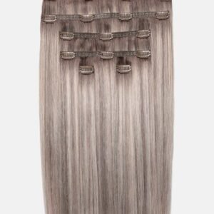 18" Double Hair Set Clip-In Extensions Swiss blond